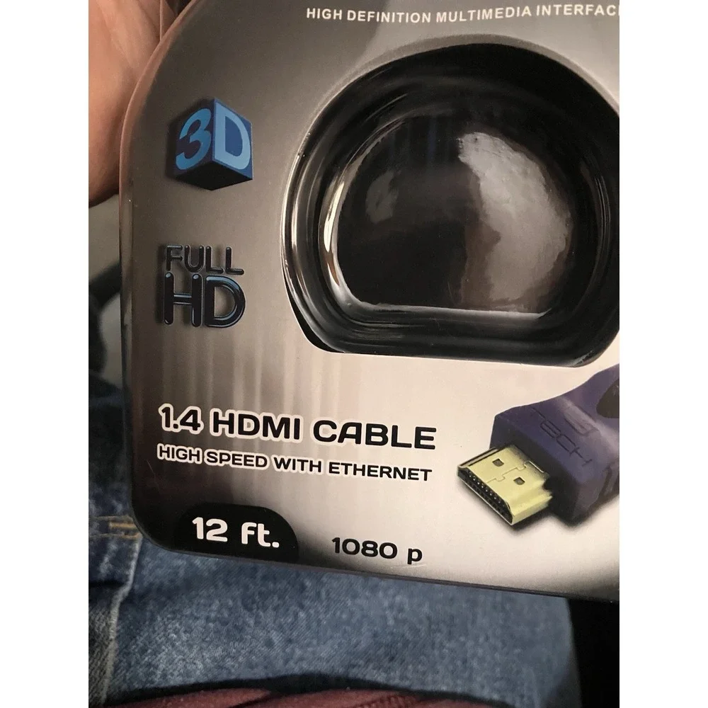 Cj Tech (item 61851) 12 Feet HDMI Cable 4K Round Cable Brand New